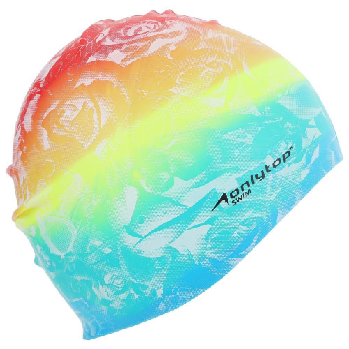 Шапочка для плавания ONLYTOP SWIM силикон (3791417)