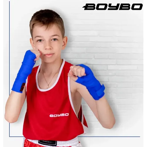 Бинт эластичный BOYBO, материал: хлопок- эластан Длина: 3,5м. (Синий)