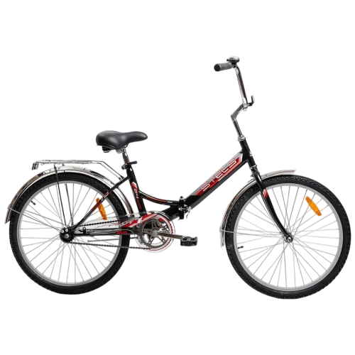 Велосипед STELS 24 Pilot 750 (6 ск., сталь, складн.) черный