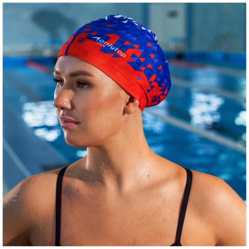 Шапочка для плавания ONLYTOP Swim взрослая, текстиль, обхват 54-60 см (2388949)