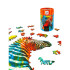 Игра ПАЗЛЫ ANIMAL ART ЗЕБРА 113 уникальных деревянных элементов (7500559)