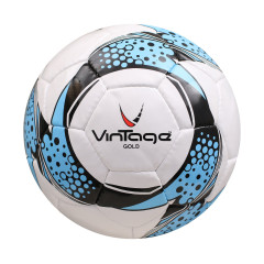 Мяч ф/б VINTAGE Gold V300, белый/черный/голубой, р.5