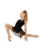 Юбка гимнастическая Grace Dance сетка цвет чёрный, р.36 (7866434)
