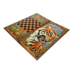 Игра настольная 2 в 1 Тигр (шашки, нарды) (1300792)