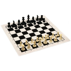 Игра настольная ШАХМАТЫ 50х50см в пакете (пешка h-4.5 см, ферзь h-7.5 см) (1976165)