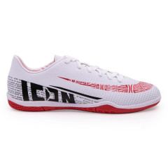 Бутсы ф/б VIRTEY INDOOR 21811 ICON, иск.кожа, цв. белый/красный, р.39
