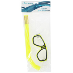 Набор для плавания ONLYTOP (маска+трубка) (541884)