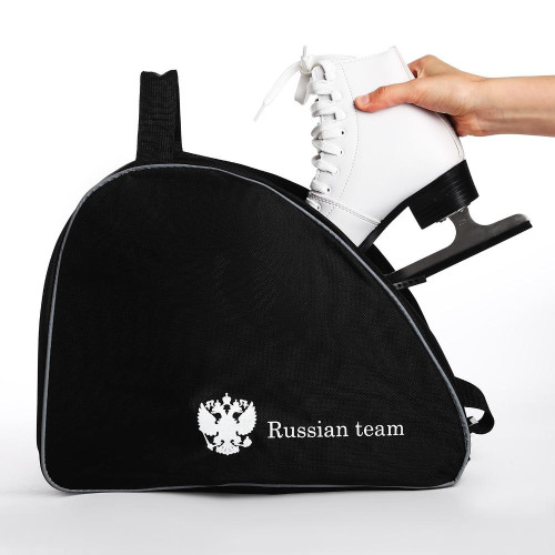 Сумка для коньков NAZAMOK KIDS Russian team, 40х32х20см, черный (9702054)