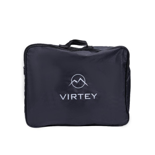 Коньки раздвижные VIRTEY TYPE BW-168 р. 35-38. Цвет: серый/черный