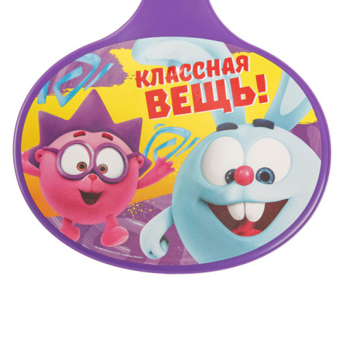 Санки ледянки SIMA СМЕШАРИКИ Классная вещь! Крош и Ежик, 310х410х4мм, цвет фиолетовый (2587098)
