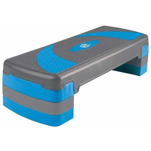 Степ-доска Lite Weights 1810LW 3 уровня (79,5х30х20см, серый/голубой)