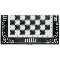 Игра настольная 2 в 1  (шахматы, шашки, доска 40х40 см) (7829491)