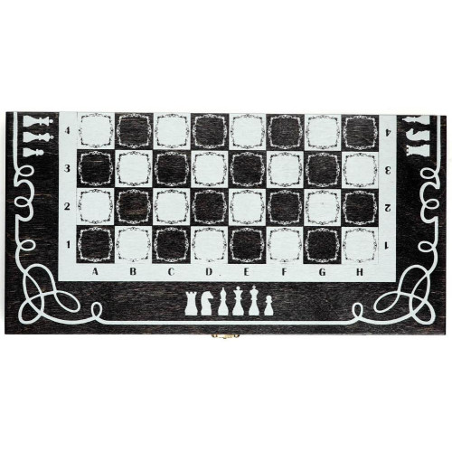 Игра настольная 2 в 1  (шахматы, шашки, доска 40х40 см) (7829491)