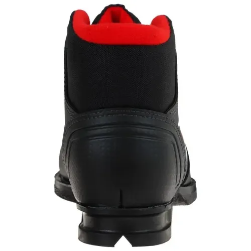 Ботинки лыжные 75мм WINTER STAR COMFORT иск. кожа, цв. чёрный/красный, лого белый, р.46