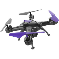 Игрушка КВАДРОКОПТЕР Hiper HQC-0003 Falcon X FPV 0.3Mpix VGA WiFi ПДУ черный/фиолетовый
