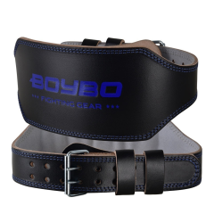 Пояс т/а BoyBo Legend BB700 черный/синий кожа M