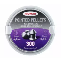 Пули пневматические Люман Pointed pellets 4,5 мм 0,68 грамма (300 шт.)