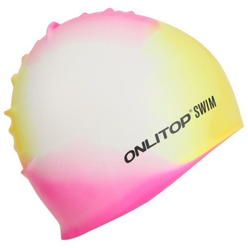 Шапочка для плавания ONLYTOP SWIM силикон (737233)