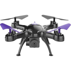 Игрушка КВАДРОКОПТЕР Hiper HQC-0003 Falcon X FPV 0.3Mpix VGA WiFi ПДУ черный/фиолетовый