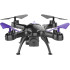Игрушка КВАДРОКОПТЕР Hiper HQC-0003 Falcon X FPV 0.3Mpix VGA WiFi ПДУ черный/фиолетовый