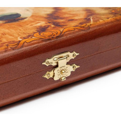 Игра настольная НАРДЫ ТАЕЖНЫЙ ВОЛК 40х40см. (3718710)