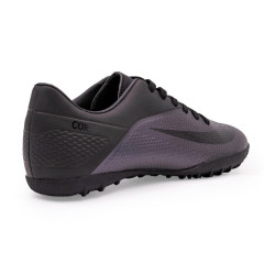 Бутсы ф/б VIRTEY TURF 21091 CORIA, иск.кожа, цв.черный, р.37