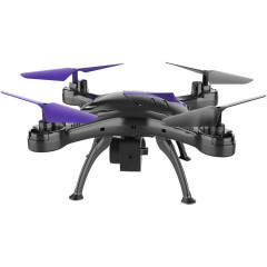 Игрушка КВАДРОКОПТЕР Hiper HQC-0003 Falcon X FPV 0.3Mpix VGA WiFi ПДУ черный/фиолетовый
