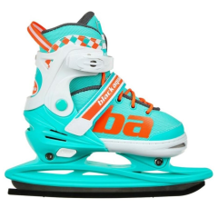 Коньки раздвижные BLACK AQUA AS-408 р.39-42 (мятный/оранж.)