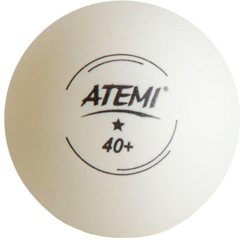 Мячи для н/т ATEMI 1* бел 6 шт