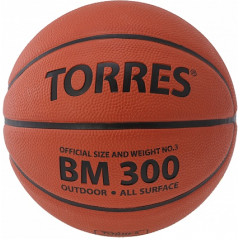 Мяч б/б TORRES BM300 р.7,резина,темнооранж.