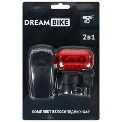 Фонарь вело DREAM BIKE JY-286+JY-289Т, передний/задний (7305382)