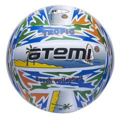 Мяч в/б ATEMI TROPIC, резина, цветной