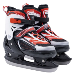 Коньки раздвижные VIRTEY JOY BW-902-2 р. 33-36. Цвет: красный