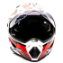 Шлем мото кроссовый HIZER J6801 #5 (М) white/red (17222)