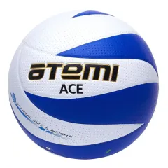 Мяч в/б ATEMI ACE, синтетическая кожа PVC, бел/син, 12 панелей