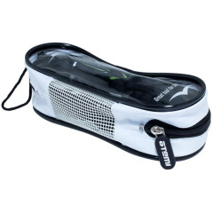 Очки для плавания ATEMI N8503, силикон (чёрн/салат)