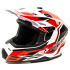 Шлем мото кроссовый HIZER J6801 #5 (М) white/red (17222)