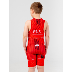 Трико борцовское BOYBO PROFI BT45 красный, р. S