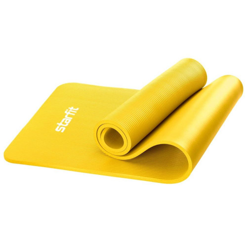 Коврик для йоги и фитнеса STARFIT FM-301 NBR (183х61х1,5 см) желтый