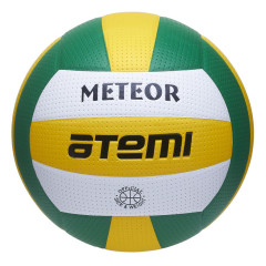 Мяч в/б ATEMI METEOR, синт.кожа ПВХ, зеленый/желтый/белый