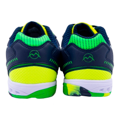 Бутсы ф/б VIRTEY INDOOR 23226, иск.кожа, цв. т.синий/зеленый, р.42