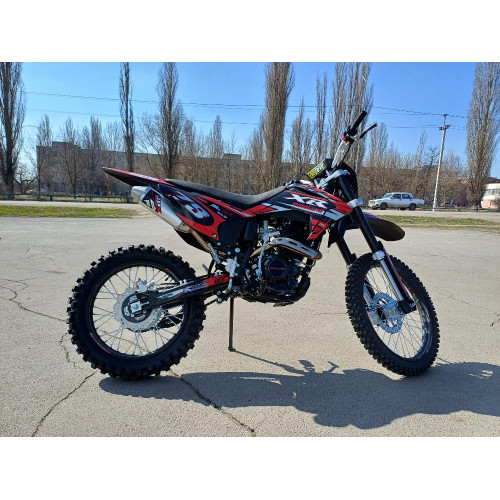 Мотоцикл Кросс Motoland XR300 LITE красный (175FMM) *4