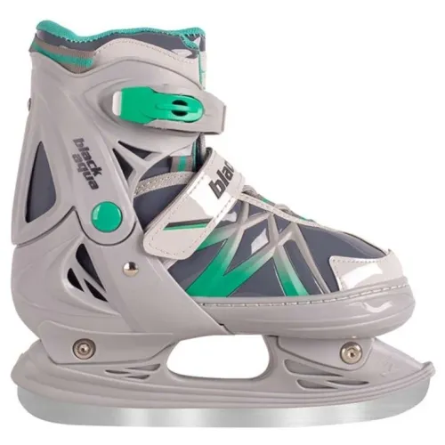 Коньки со сменным шасси BLACK AQUA AS-410 р.39-42, цв. серый/зеленый