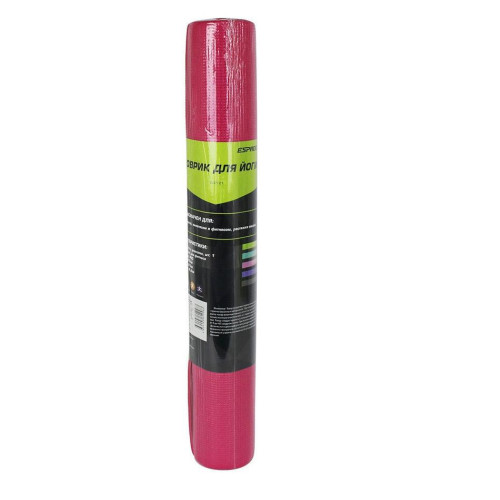 Коврик для йоги ESPADO ES2121 (173х61х0,3) розовый