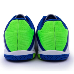 Бутсы ф/б VIRTEY INDOOR 23885, иск.кожа, цв. белый/синий/зеленый, р.41