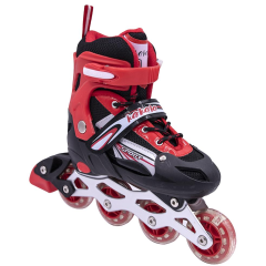 Коньки роликовые VIRTEY DJS-905 р. 39-42 красный
