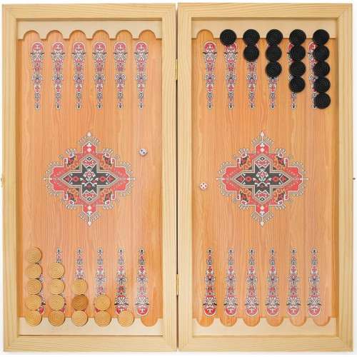 Игра настольная НАРДЫ ВОЛКИ В ЛЕСУ 60х60см (9925138)