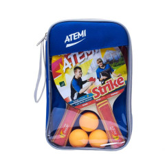 Набор для н/т ATEMI STRIKE (2 ракетки + чехол + 3 мяча***)