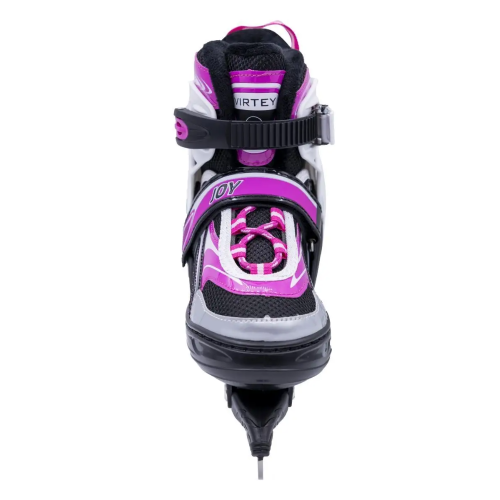 Коньки раздвижные VIRTEY JOY BW-902-2 р. 29-32. Цвет: розовый