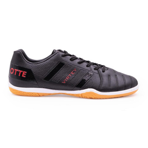 Бутсы ф/б VIRTEY INDOOR 21730 OTTE, иск.кожа, цв. черный/красный, р.44
